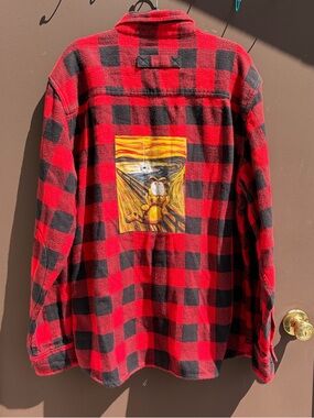 NWOT Garfield Graphic Woolrich Flannel
